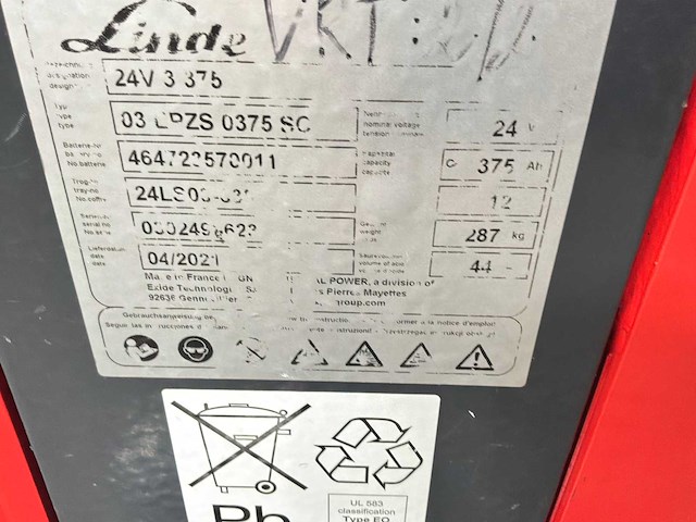 Linde - 2021 - p30 - industriële trekker - afbeelding 12 van  13