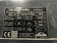 Linde - e25k-01 - forklift trucks - 2014 - afbeelding 2 van  3