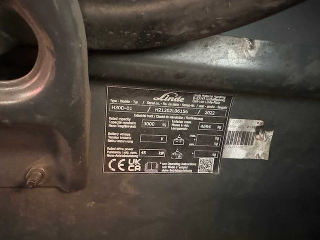 Linde - h-30-d-01 (1202) - forklift trucks - 2022 - afbeelding 8 van  9