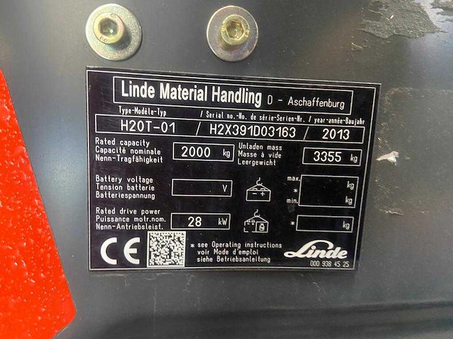 Linde - h20t-01 - vorkheftruck - afbeelding 14 van  21