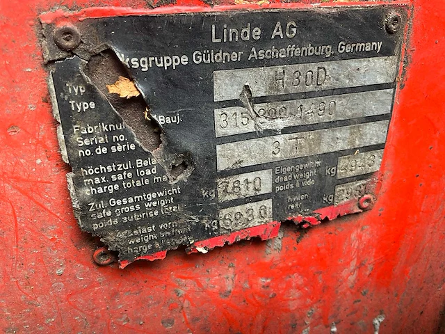 Linde - h30d - vorkheftruck - afbeelding 7 van  16