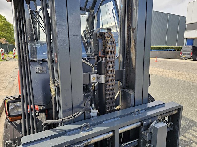 Linde - h60d - 4.9m triplex, free-lift, side-shift, vorkversteller - vorkheftruck - afbeelding 4 van  23