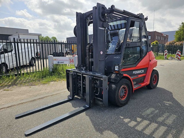 Linde - h60d - 4.9m triplex, free-lift, side-shift, vorkversteller - vorkheftruck - afbeelding 1 van  23