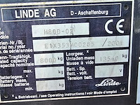 Linde - h80d - 4.5m duplex, vorkversteller, side-shift - vorkheftruck - afbeelding 16 van  24