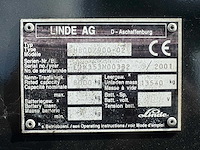 Linde - h80d-900 - forklift trucks - 2001 - afbeelding 10 van  10
