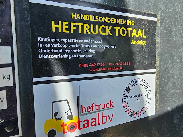 Linde - h80d/900 - 4.5m duplex, vorkversteller, side-shift, dichte cabine, vorkheftruck - afbeelding 15 van  24