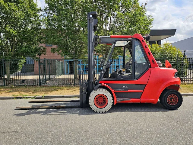 Linde - h80d/900 - 4.5m duplex, vorkversteller, side-shift, dichte cabine, vorkheftruck - afbeelding 19 van  24