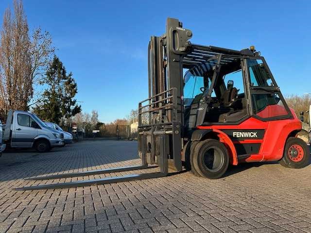 Linde - h80t-02/900 - 3.8m duplex, side-shift, vorkensteller - vorkheftruck - afbeelding 1 van  12
