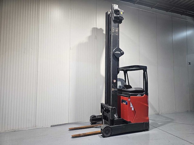 Linde - r14hd-01 - reach truck triplex - sideshift - freelift - afbeelding 1 van  15