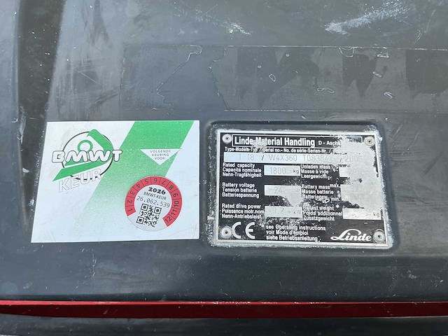 Linde - t18 - elektrische pallettrucks - 2006 - afbeelding 4 van  6