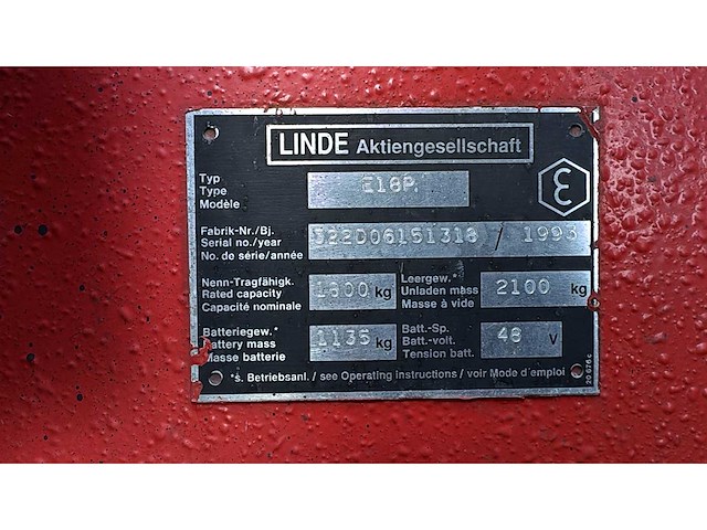 Linde - vorkheftruck - afbeelding 6 van  6