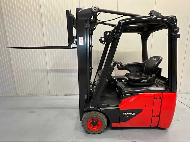 Linde e14-02 vorkheftruck triplex - 2020 - freelift - sideshift - 3969 uur - afbeelding 2 van  25