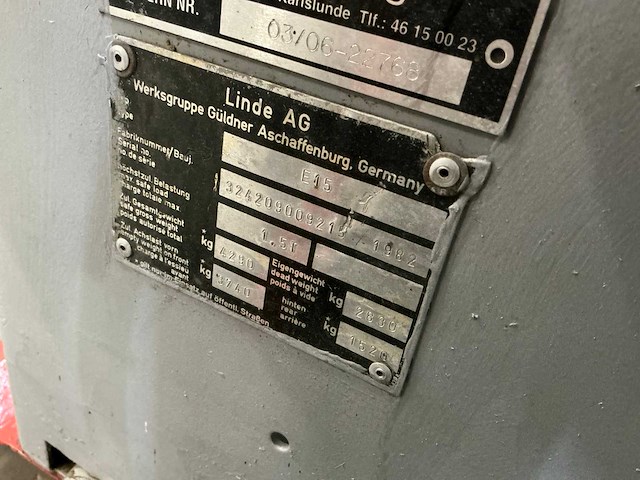Linde e15 vorkheftruck - afbeelding 13 van  20