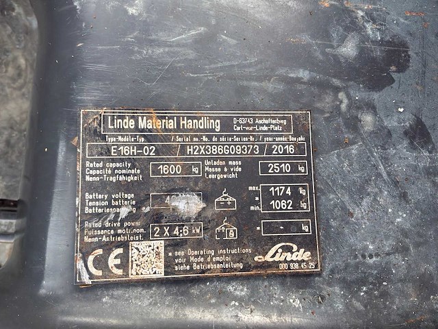 Linde e16 evo / e16h-02 vorkheftruck - afbeelding 8 van  16