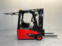Linde e16c-02 - vorkheftruck - triplex - freelift - sideshift - 2019 - 5714 uur - afbeelding 2 van  2