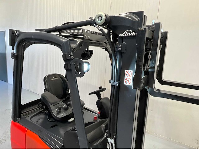 Linde e16c-02 - vorkheftruck - triplex- sideshift - freelift - 1704 uur - bj 2021 - afbeelding 2 van  20
