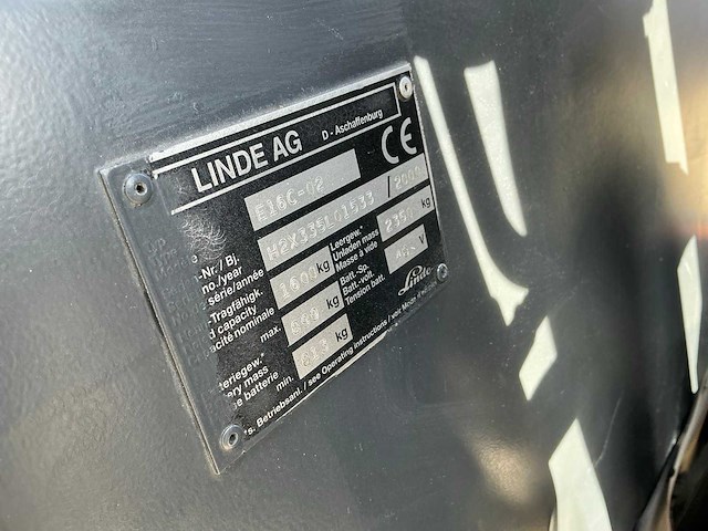 Linde e16c-02 vorkheftruck - afbeelding 2 van  21