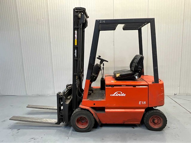 Linde e18p - vorkheftruck - vorkensteller - freelift - sideshift - afbeelding 4 van  8