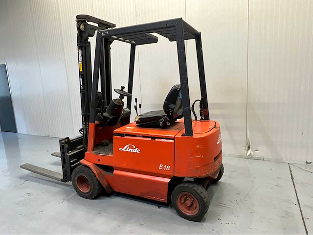 Linde e18p - vorkheftruck - vorkensteller - freelift - sideshift - afbeelding 5 van  8