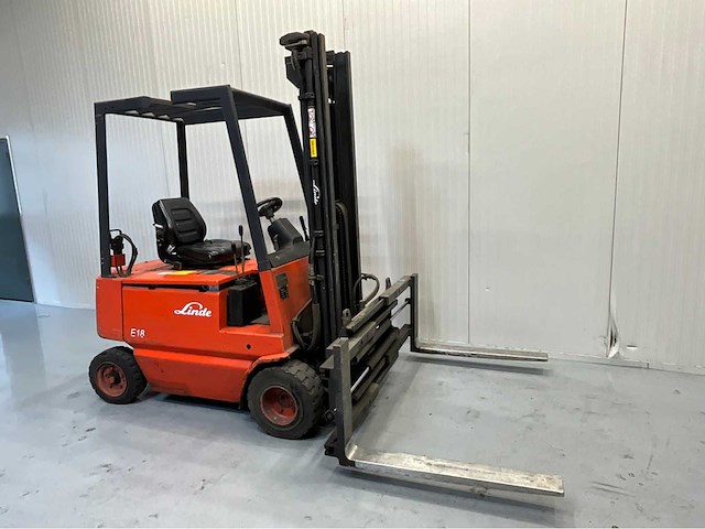 Linde e18p - vorkheftruck - vorkensteller - freelift - sideshift - afbeelding 8 van  8