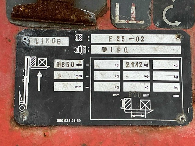 Linde e25-02 vorkheftruck - afbeelding 8 van  15