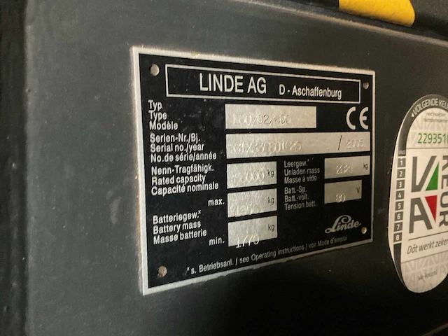 Linde e30 vorkheftruck - afbeelding 7 van  15