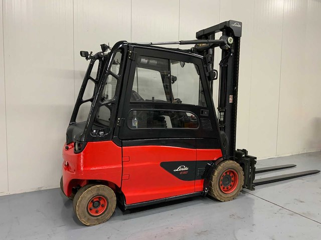 Linde e50 - vorkversteller, side-shift, lange lepels - vorkheftruck 4.1 meter - dichte cabine - afbeelding 22 van  25