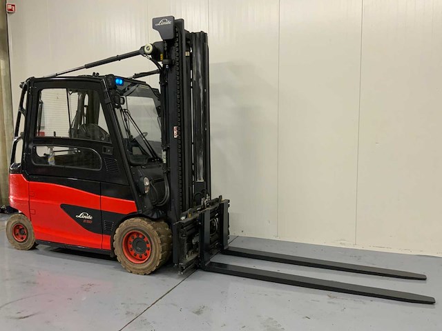 Linde e50 - vorkversteller, side-shift, lange lepels - vorkheftruck 4.1 meter - dichte cabine - afbeelding 24 van  25