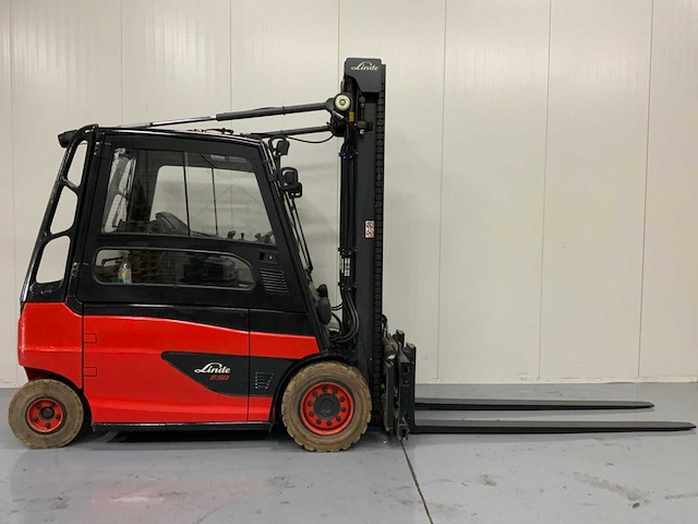 Linde e50 - vorkversteller, side-shift, lange lepels - vorkheftruck 4.1 meter - dichte cabine - afbeelding 23 van  25