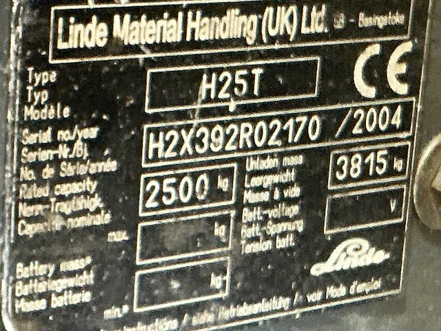 Linde h25t vorkheftruck - afbeelding 4 van  12