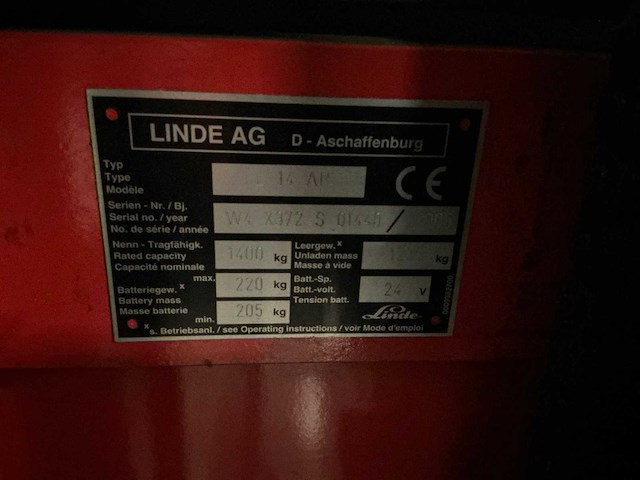 Linde l14 ap stapelaar - afbeelding 2 van  7