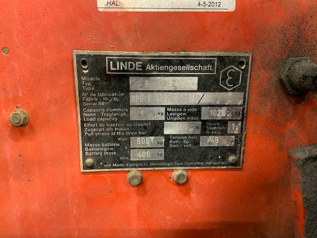 Linde p 100 z industriële trekker - afbeelding 8 van  8