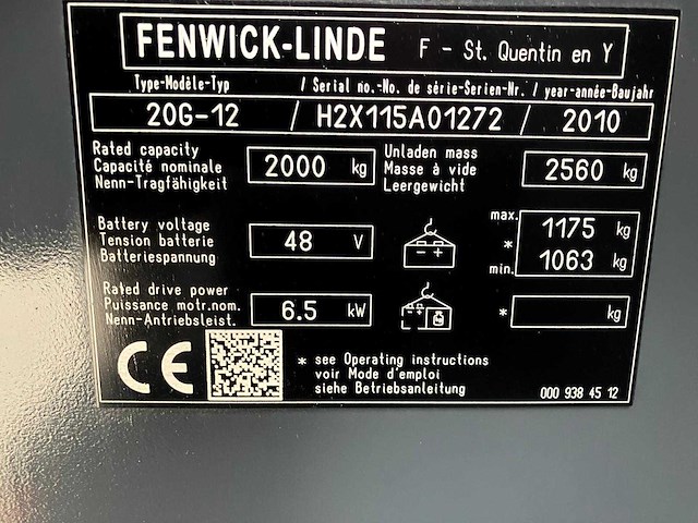 Linde r 20g-12 reach vorkheftruck 2010 - afbeelding 24 van  38