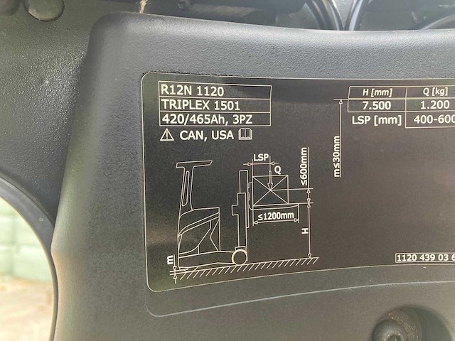 Linde r12n-01 reach vorkheftruck 2018 - afbeelding 24 van  47