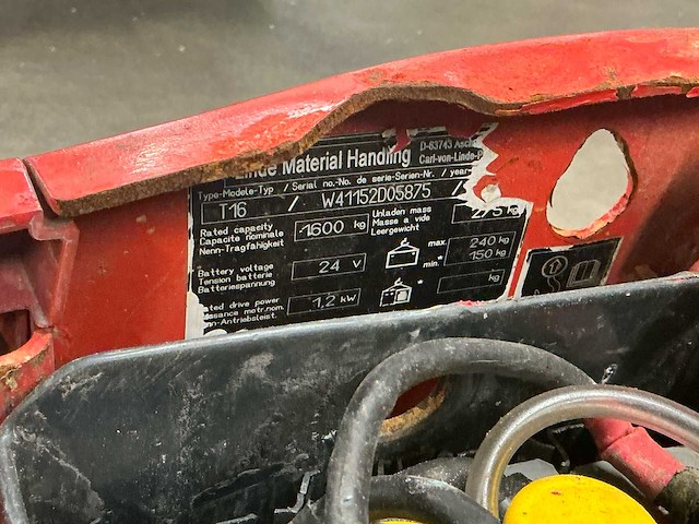 Linde t16 elektrische palletwagen - afbeelding 6 van  14