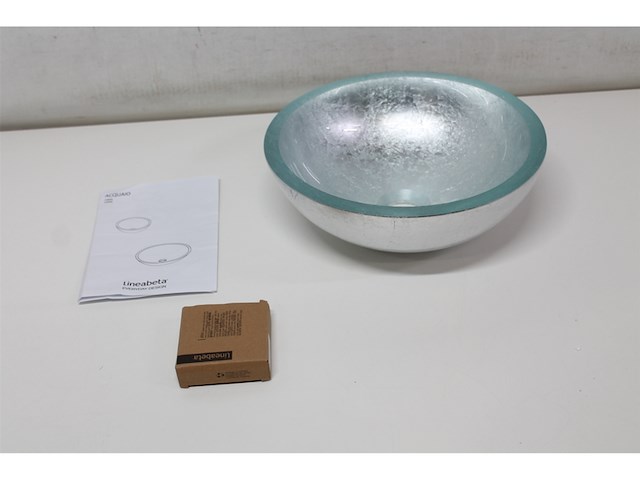 Lineabeta waskom 30 cm zilver - afbeelding 1 van  2