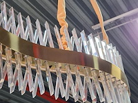 Lineaire golfvormige kroonluchter - lengte ca. 110 cm - afbeelding 2 van  3