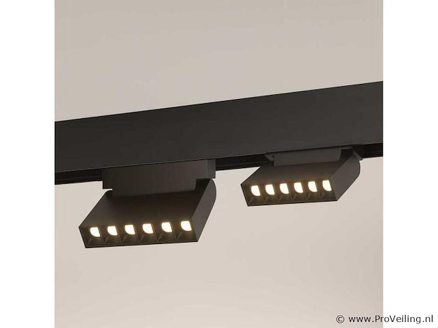 Lineaire led zwenkarmatuur voor magnetische rail 48v - 6w - libra (x4) - afbeelding 1 van  4