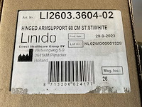 Linido 60cm li2603.3604-02 mindervalide toilet wandbeugel (3x) - afbeelding 2 van  2
