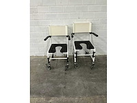 Linido handicare - verrijdbare douchestoel toiletstoel (2x) - afbeelding 4 van  4