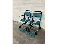 Linido handicare - verrijdbare douchestoel toiletstoel (2x) - afbeelding 4 van  4