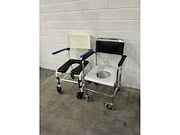 Linido handicare - verrijdbare douchestoel toiletstoel (2x) - afbeelding 1 van  4