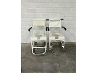 Linido handicare - verrijdbare douchestoel toiletstoel (2x) - afbeelding 7 van  7