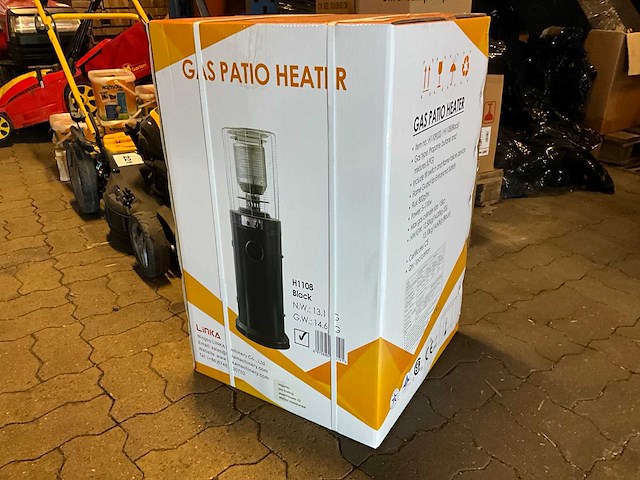 Linka h1108 black patio propaan heater - afbeelding 1 van  5