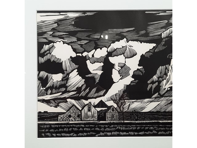 Linosnede d.a. kats, 1982 - afbeelding 2 van  6