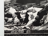 Linosnede d.a. kats, 1982 - afbeelding 2 van  6