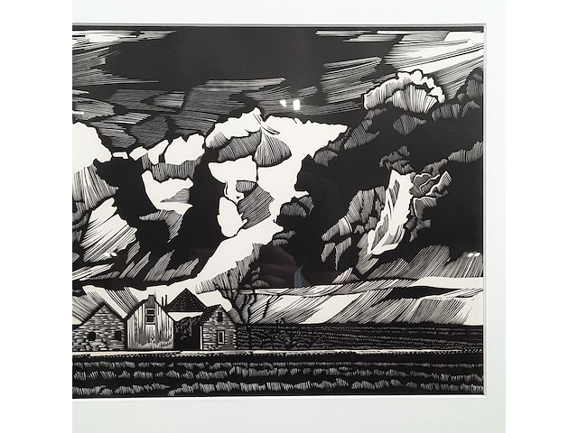 Linosnede d.a. kats, 1982 - afbeelding 3 van  6