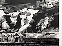 Linosnede d.a. kats, 1982 - afbeelding 3 van  6