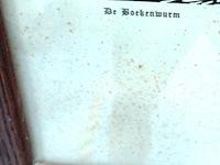 Linosnede naar "de boekenwurm" van de kunstenaar edmund joseph sullivan. - afbeelding 3 van  5
