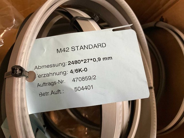 Lintzaag los 2480*27*0,9 lintzaagmachine (9x) - afbeelding 2 van  2